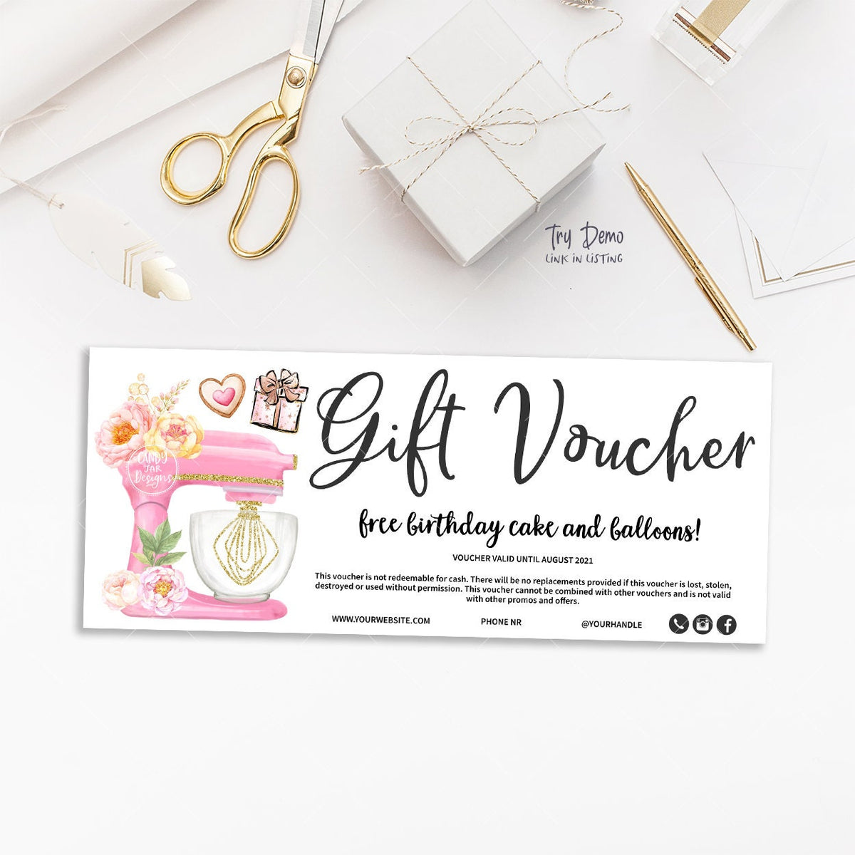 Bakery Gift Voucher, Kitchen Mixer