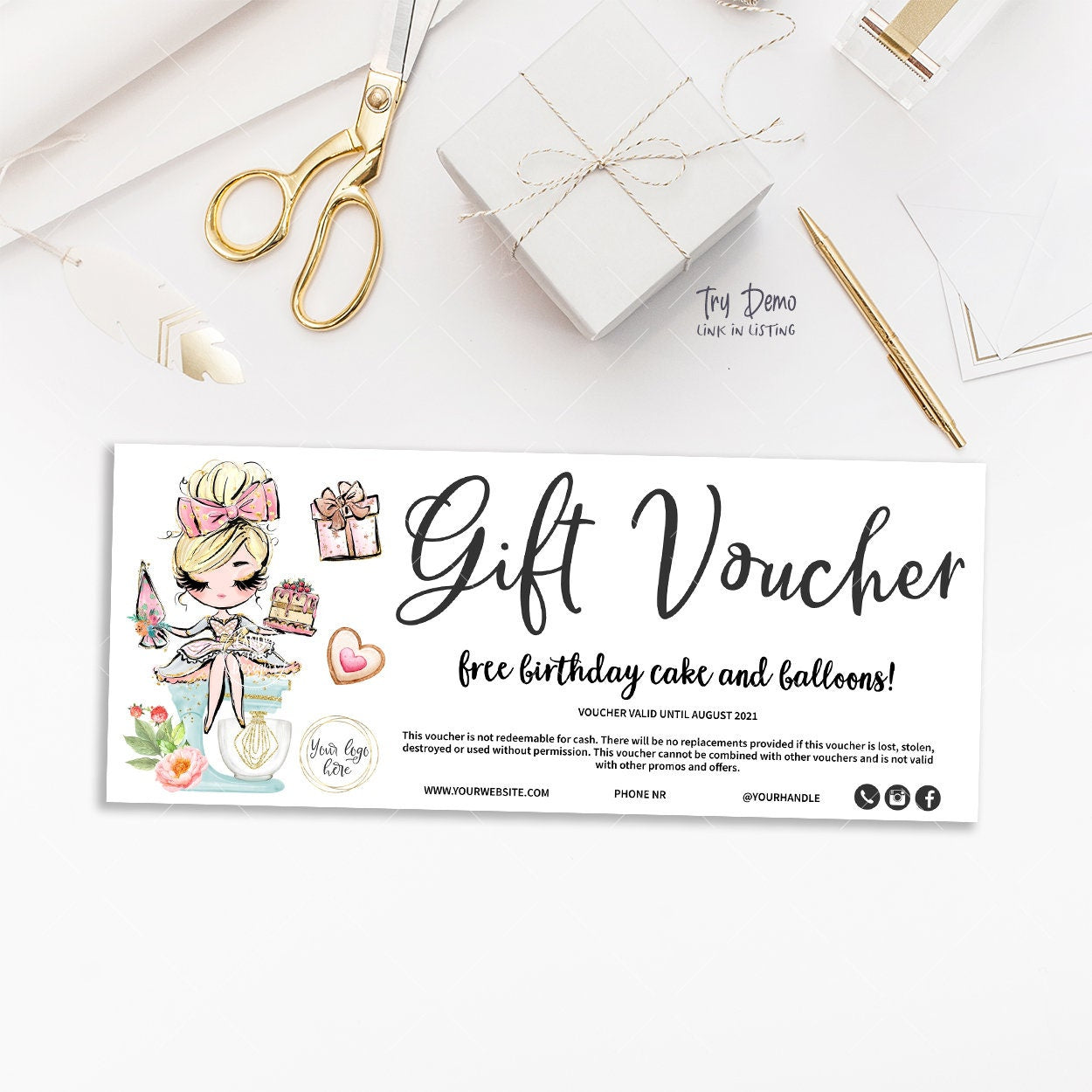 Bakery Gift Voucher, Pastry