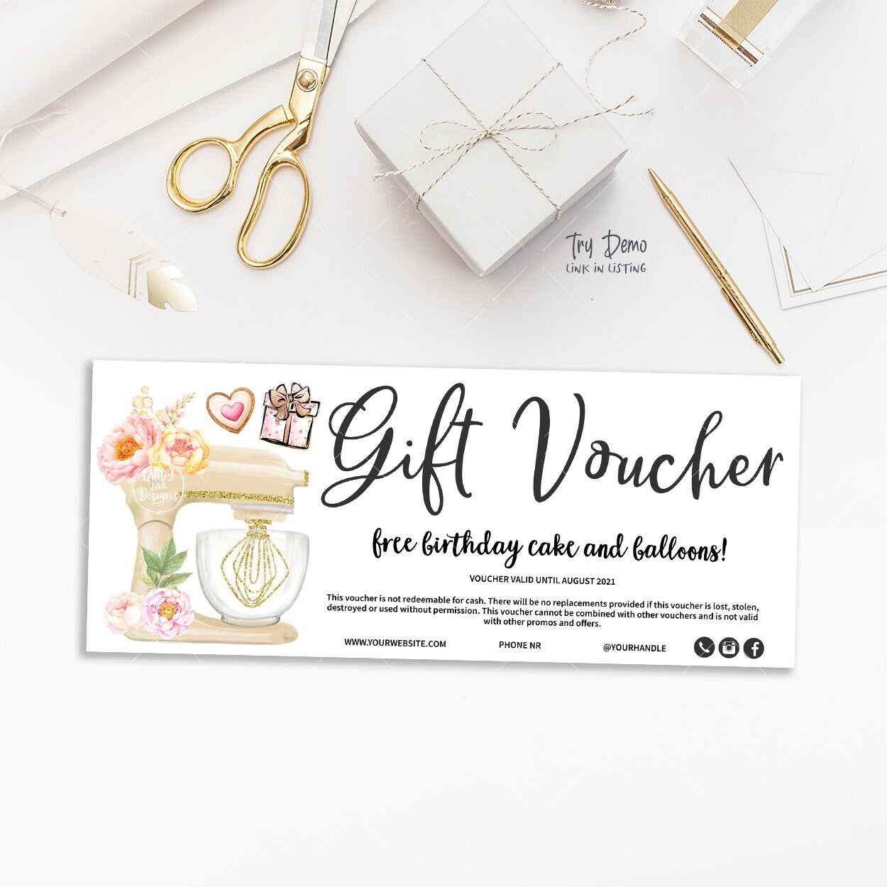 Bakery Gift Voucher, Kitchen Mixer