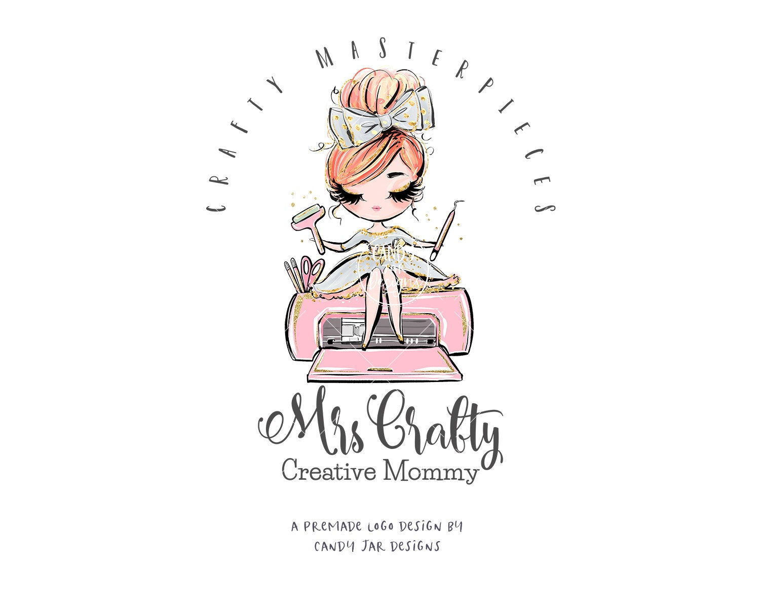 Craft Girl Logo, Crafty Girl