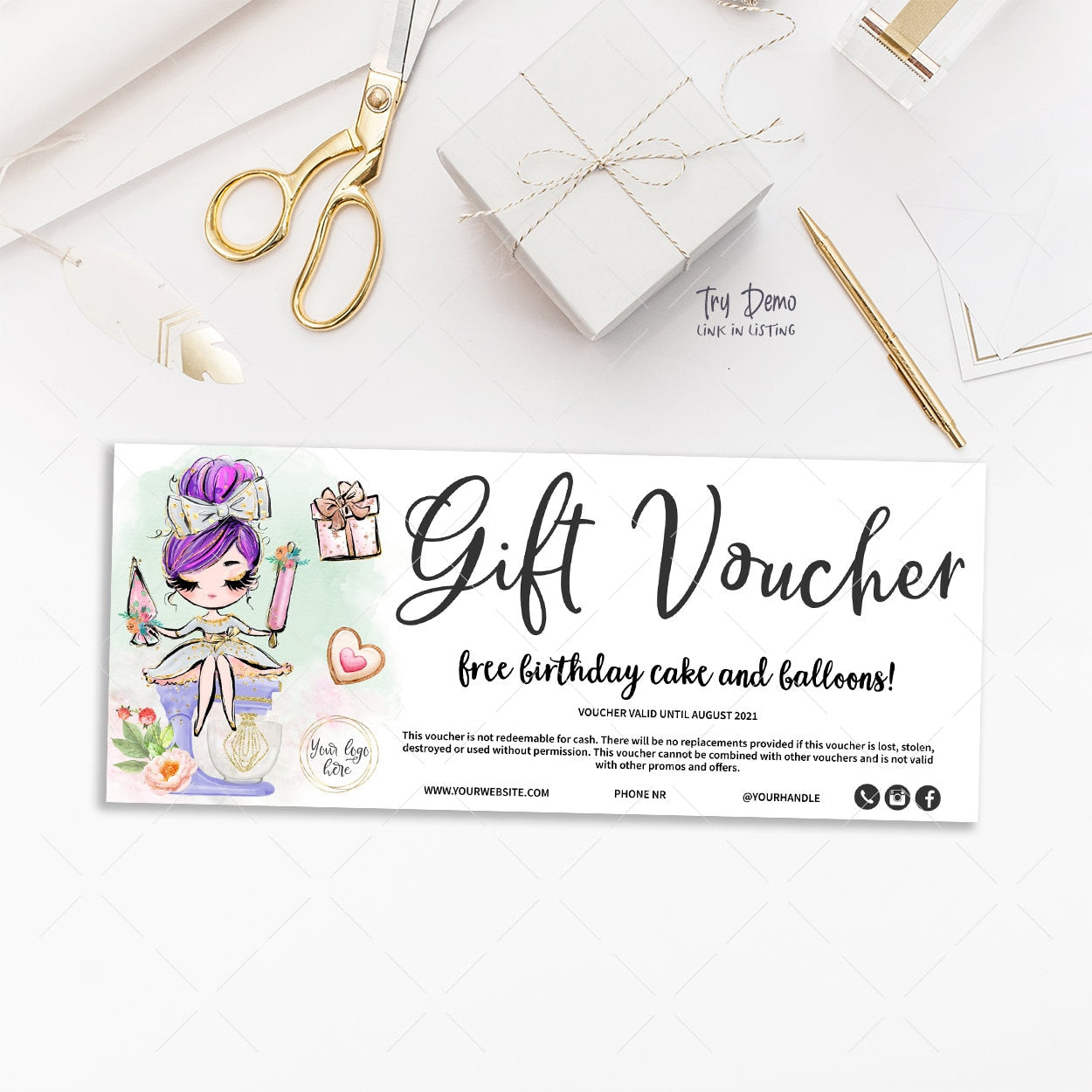 Bakery Gift Voucher, Pastry