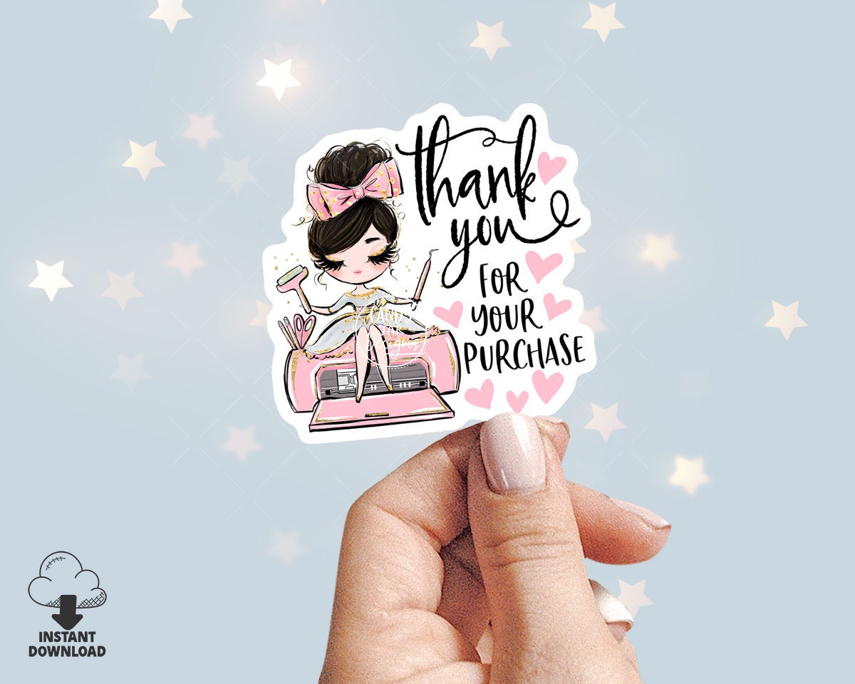 Handcrafter Thank You Sticker, Craft Business