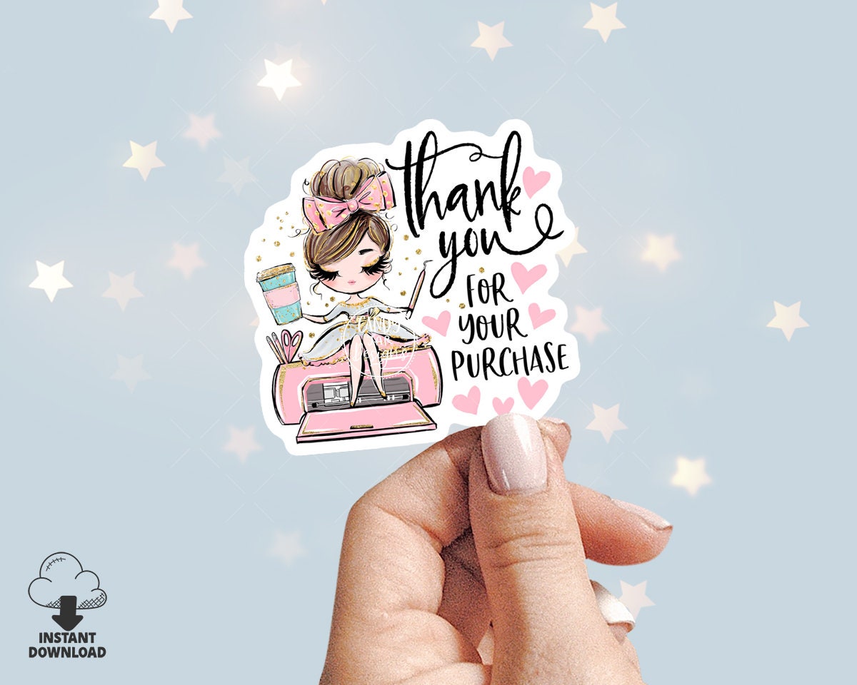 Handcrafter Thank You Sticker, Craft Business