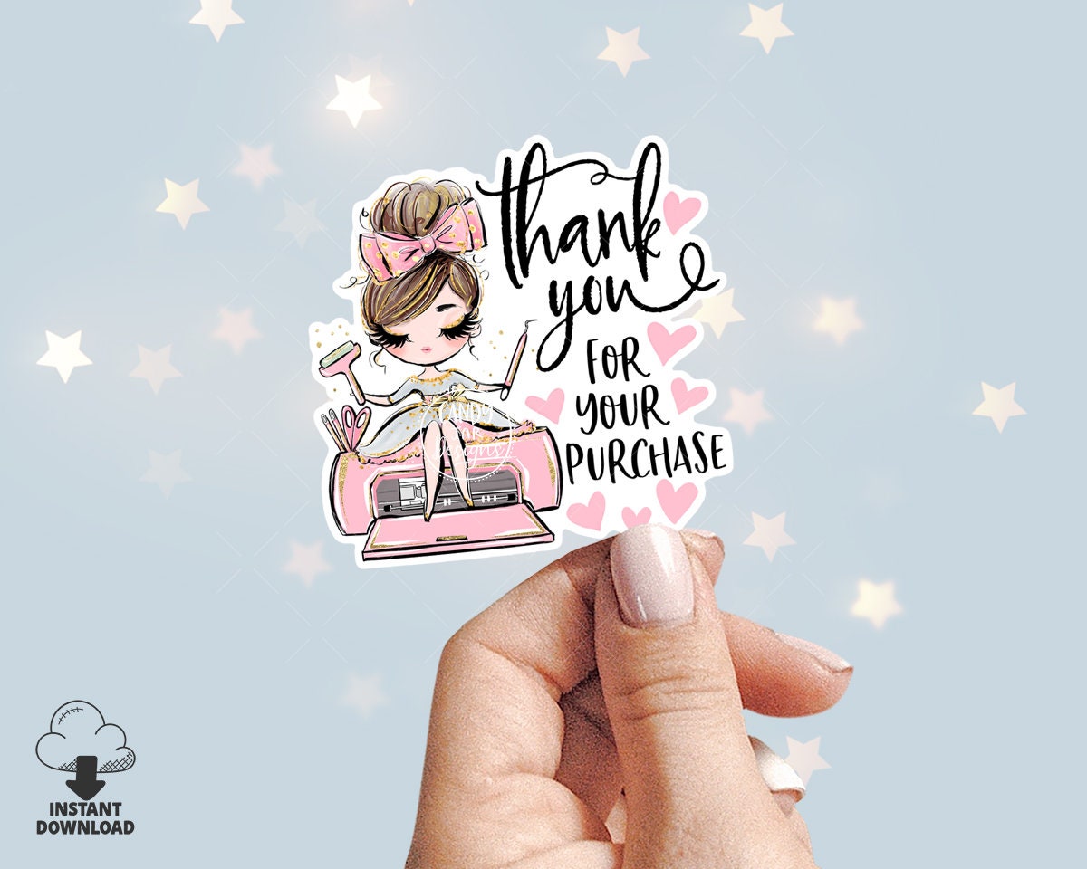 Handcrafter Thank You Sticker, Craft Business