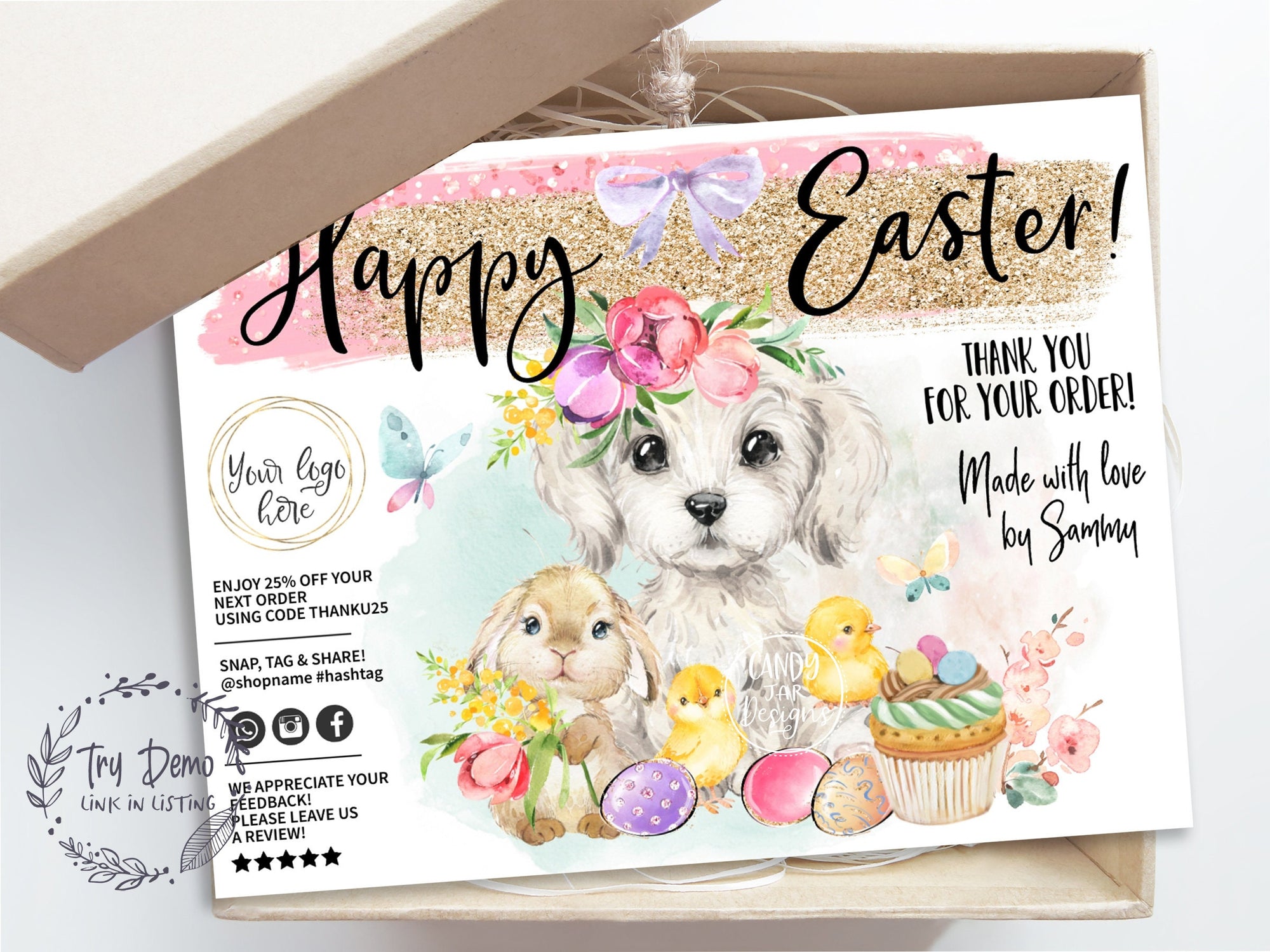 Dog Bakery Easter Insert