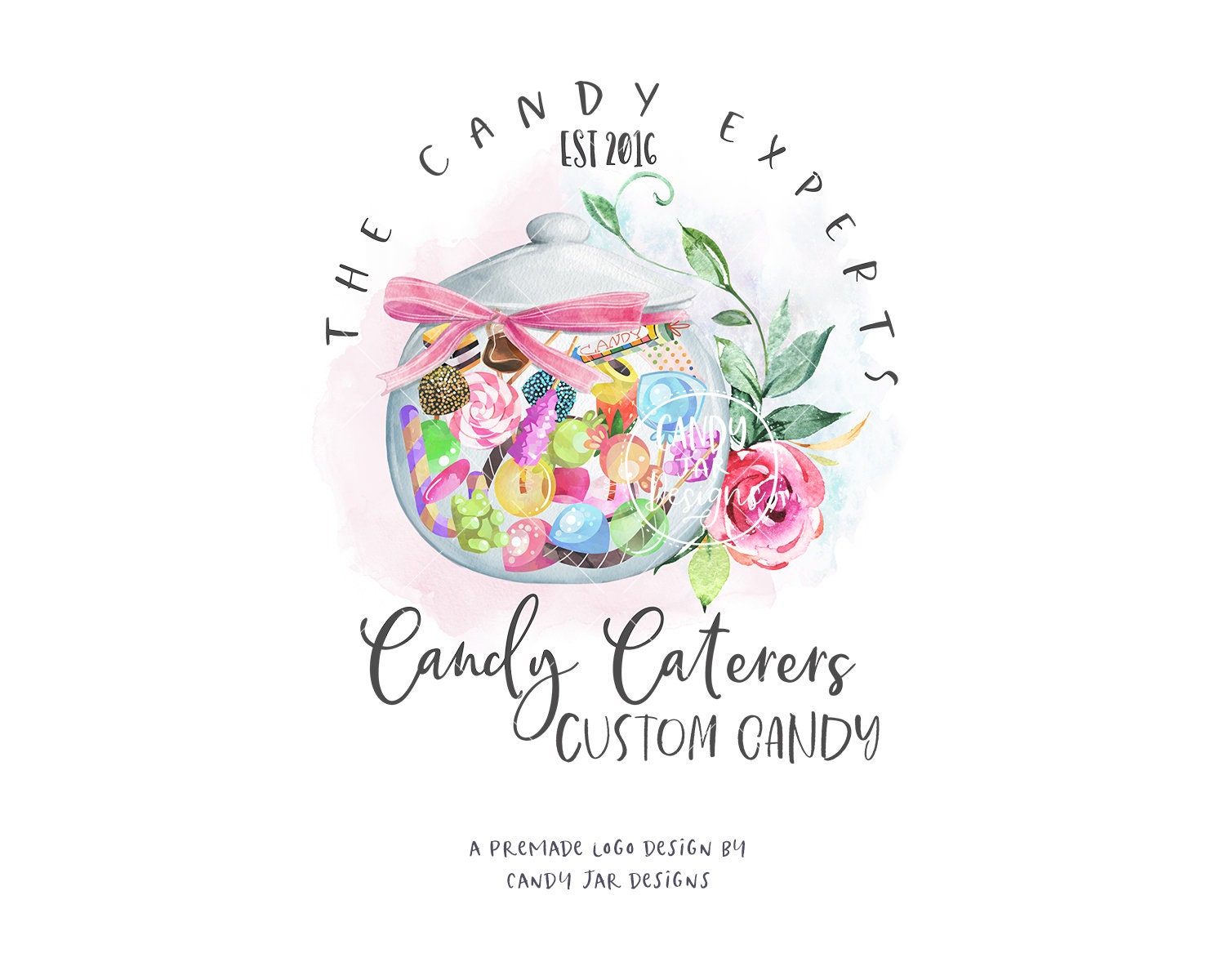 Candy Maker Logo, Candy Jar Logo