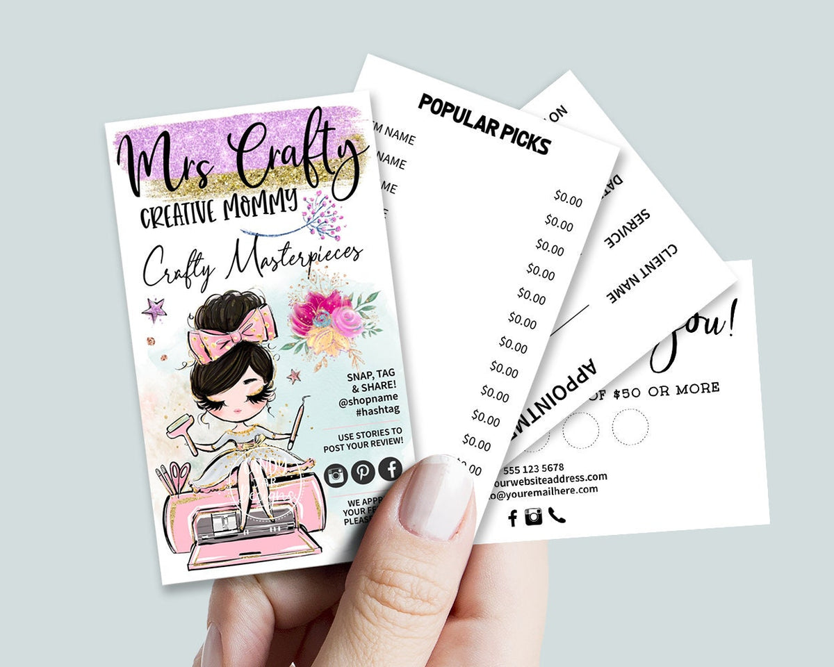 Handcrafter Business Card Set