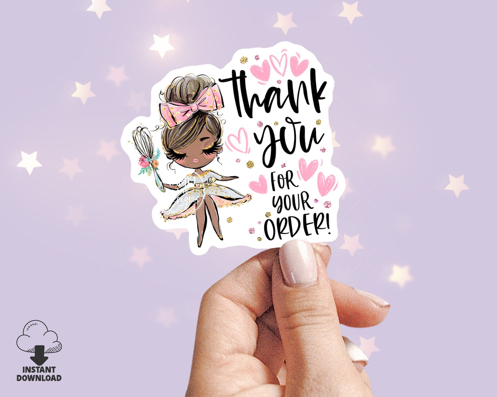 Baking Thank You Sticker