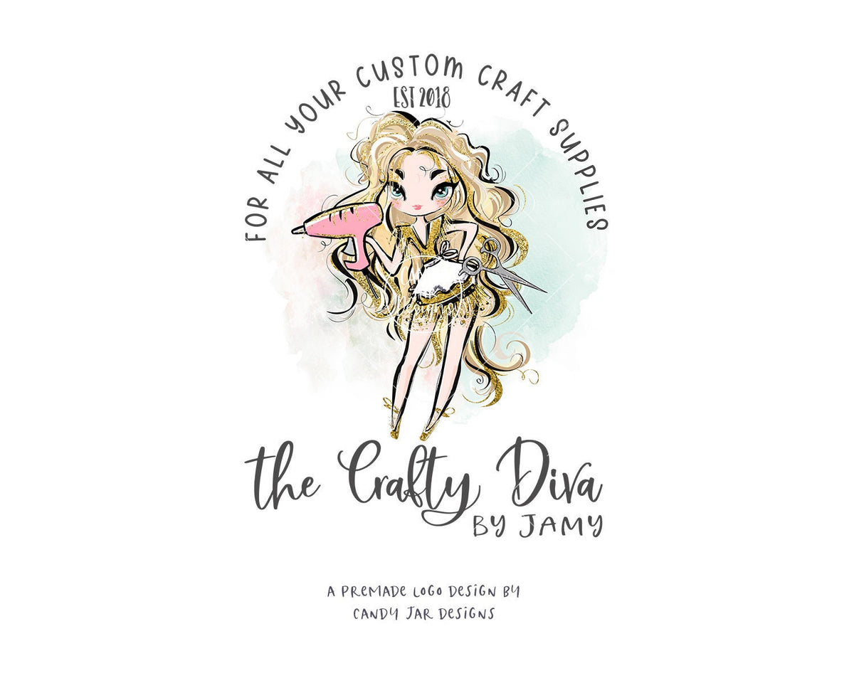 Craft Girl Logo, Crafty Diva