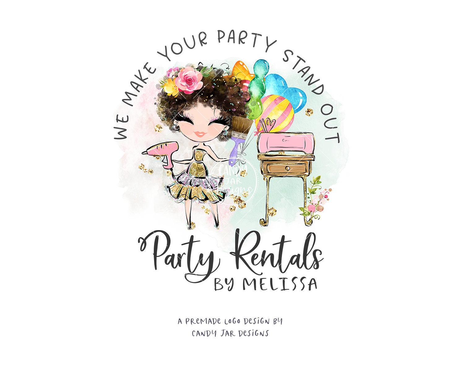 Party Rentals Logo, Business Events