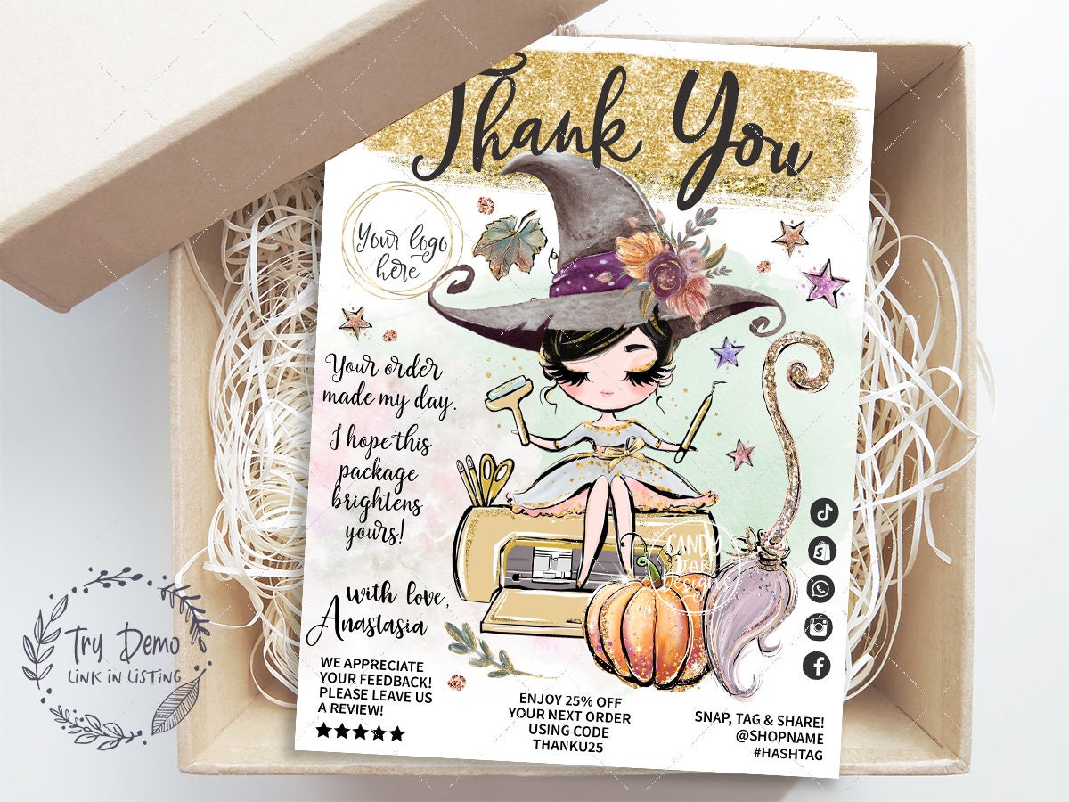 Handcrafter Halloween Insert Card