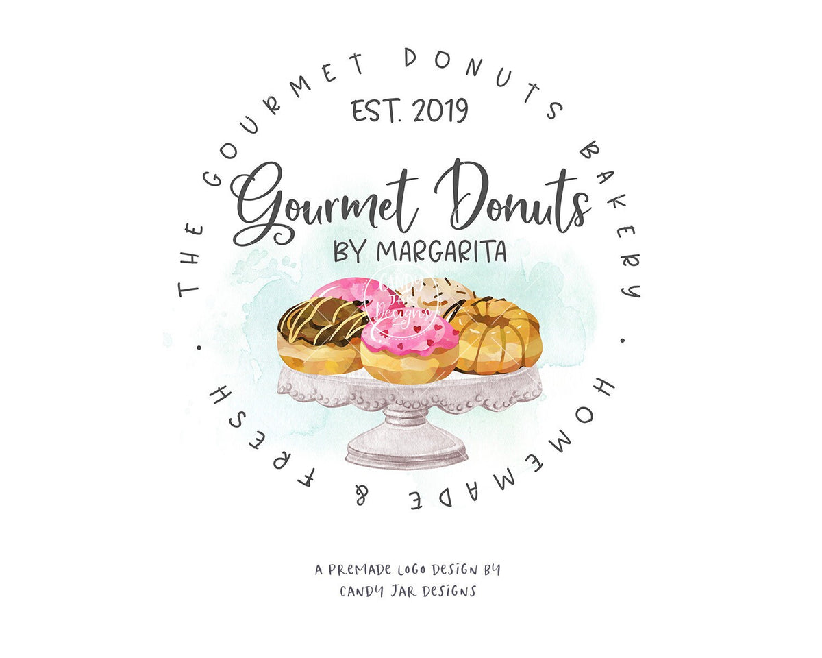 Gourmet Donuts Logo, Bakery Logo